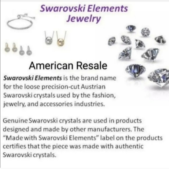 Made with Swarovski Crystals Heart Pendant Necklace in Silver - 3 Colors - 18" - Picture 8 of 8